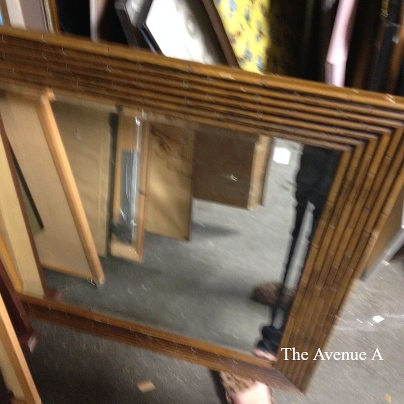 Thrift Store Find! Bamboo Framed Mirror
