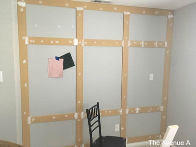 Accent Wall of full wall wainscoting and board and batten tutorial